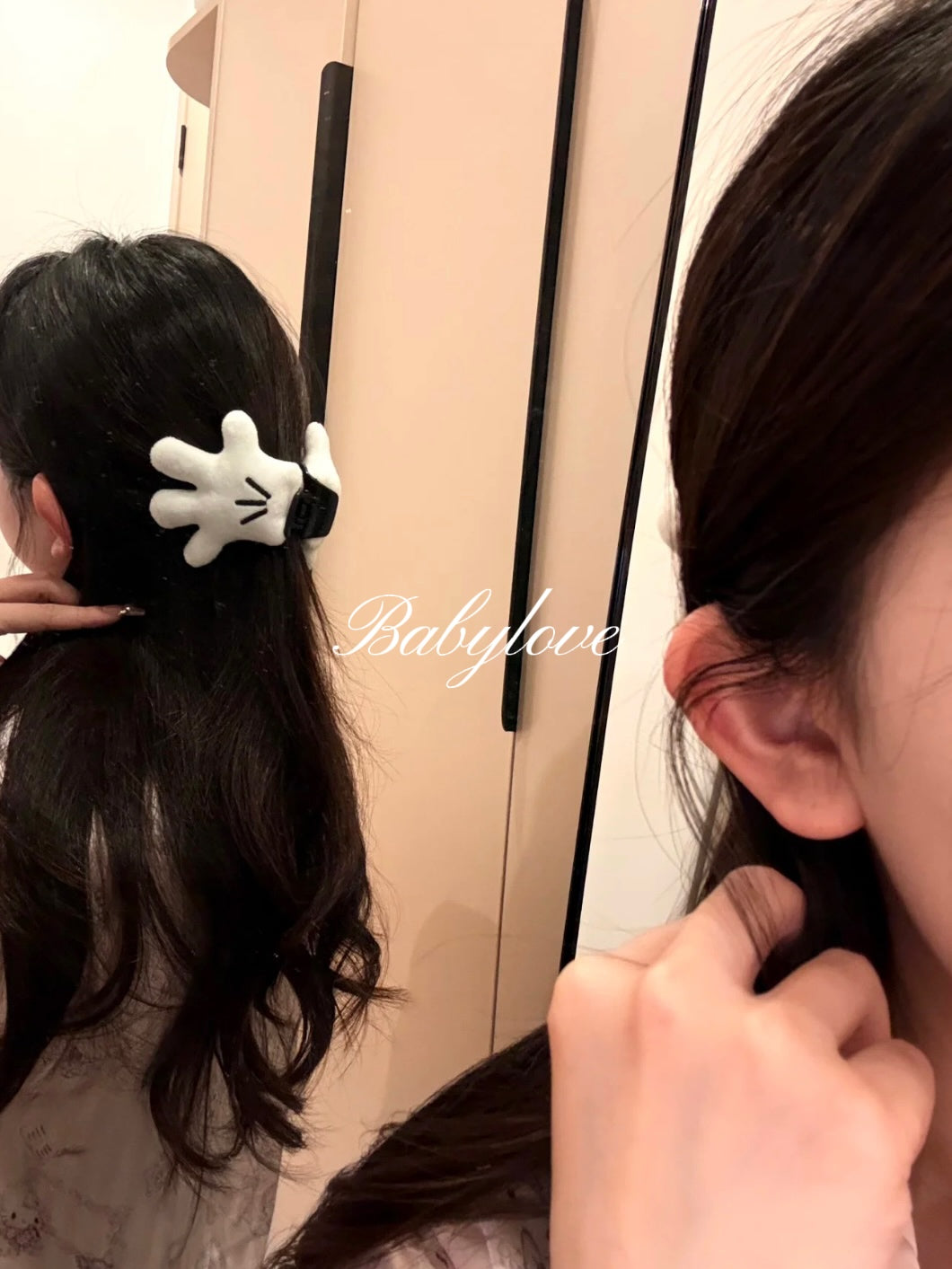 Mickey Hand Hair Clips