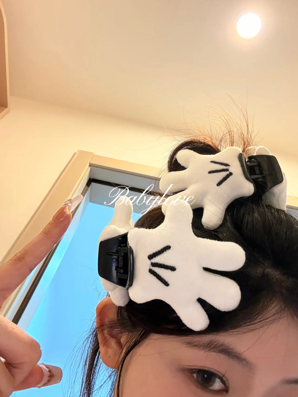 Mickey Hand Hair Clips
