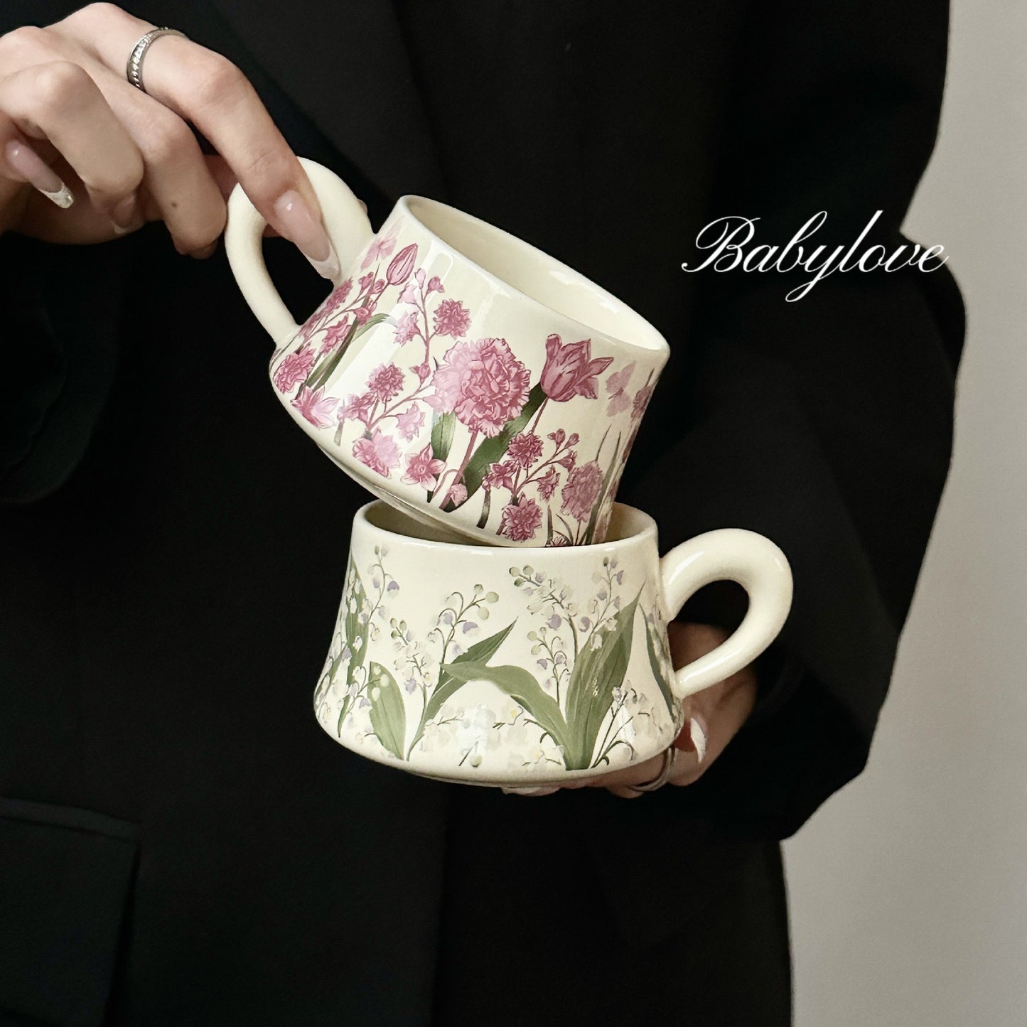 Floral Ceramic Cup & Saucer Gift Set with Elegant Box 🌸🎁
