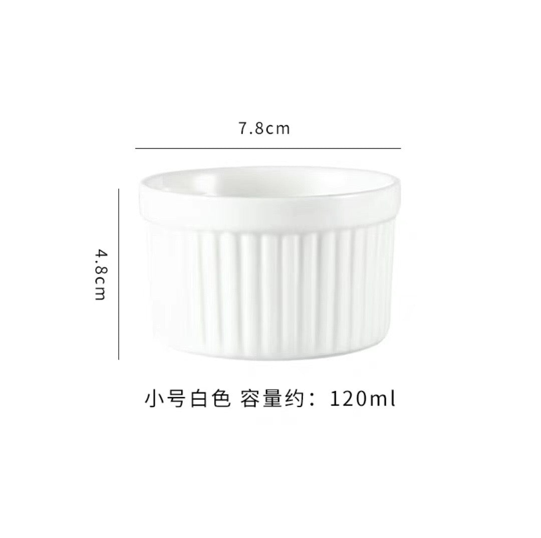 Macaron Color Ceramic Ramekin – Perfect for Baking Cupcakes and Desserts 🧁✨