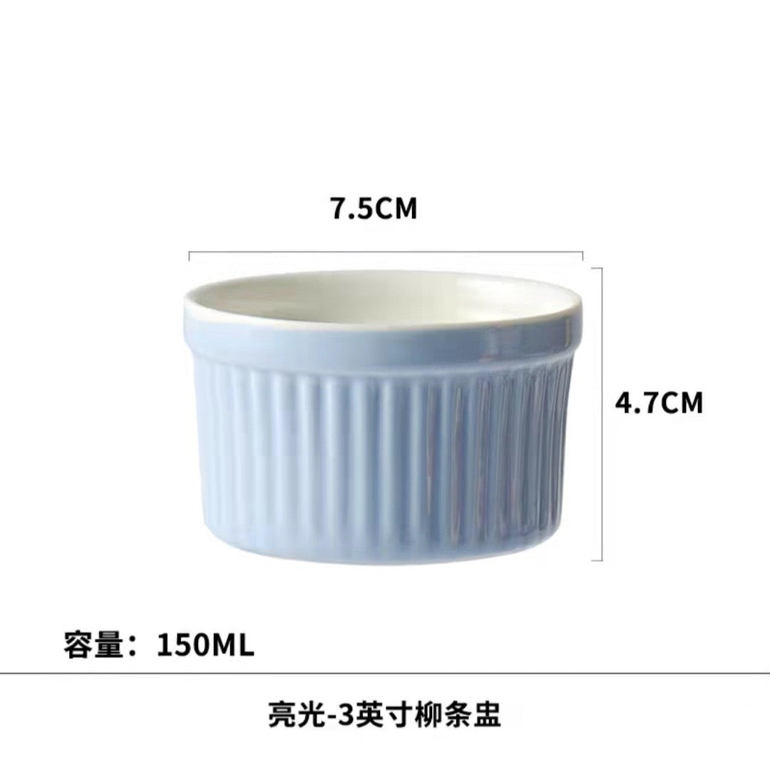 Macaron Color Ceramic Ramekin – Perfect for Baking Cupcakes and Desserts 🧁✨