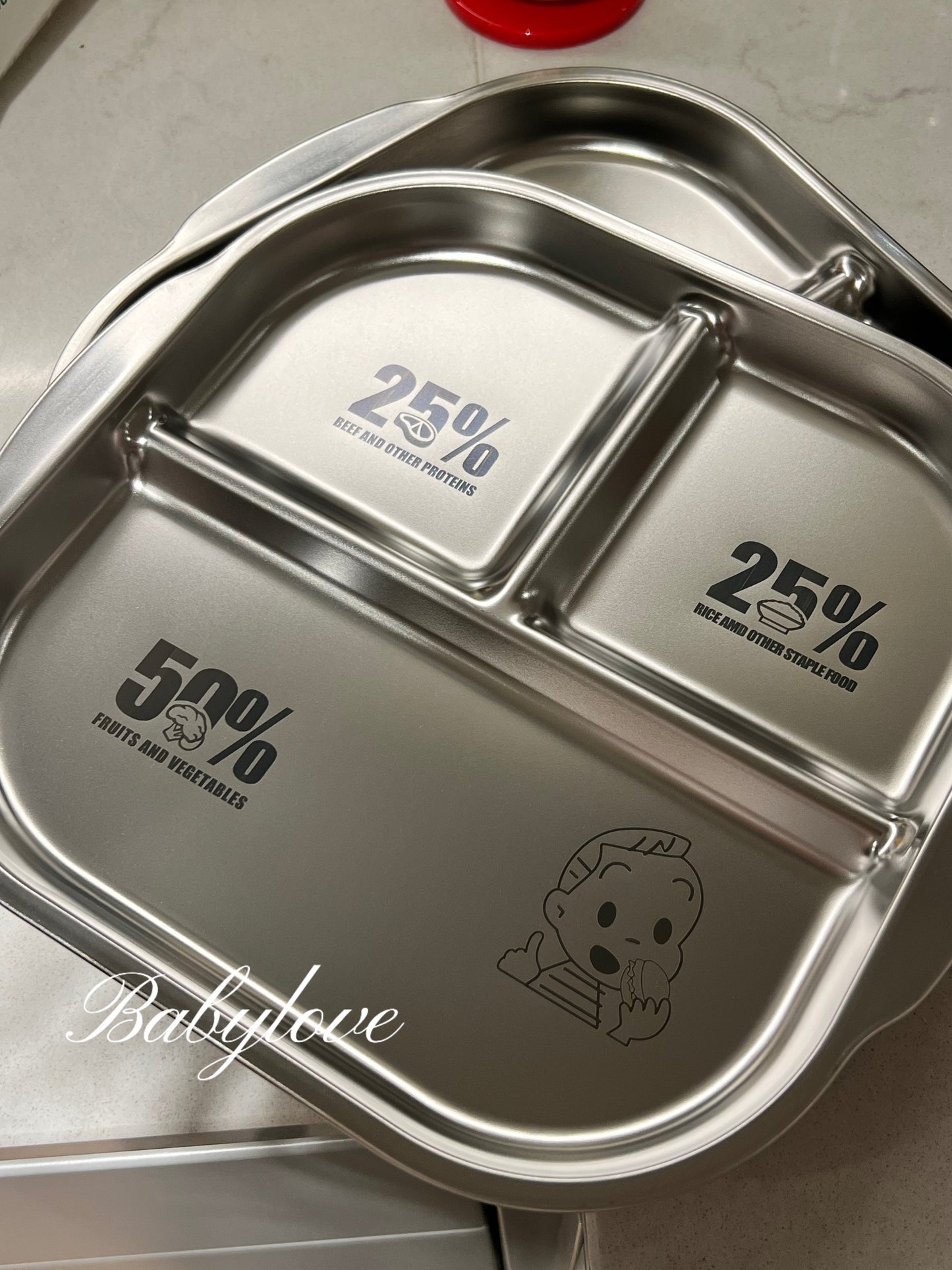 Stainless Steel Portion Control Plate