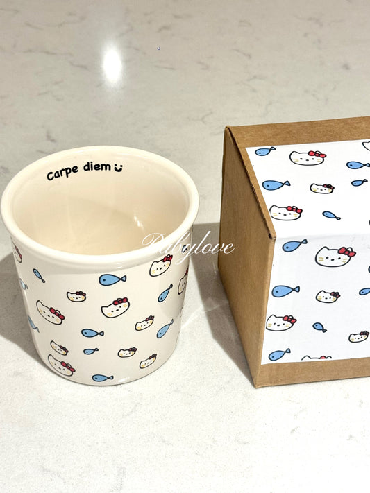 Hello Kitty & Fish Ceramic Cup