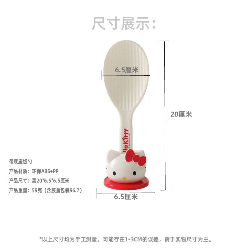 ✨ Hello Kitty Rice Paddle with Stand – Cute & Practical Kitchen Essential ✨