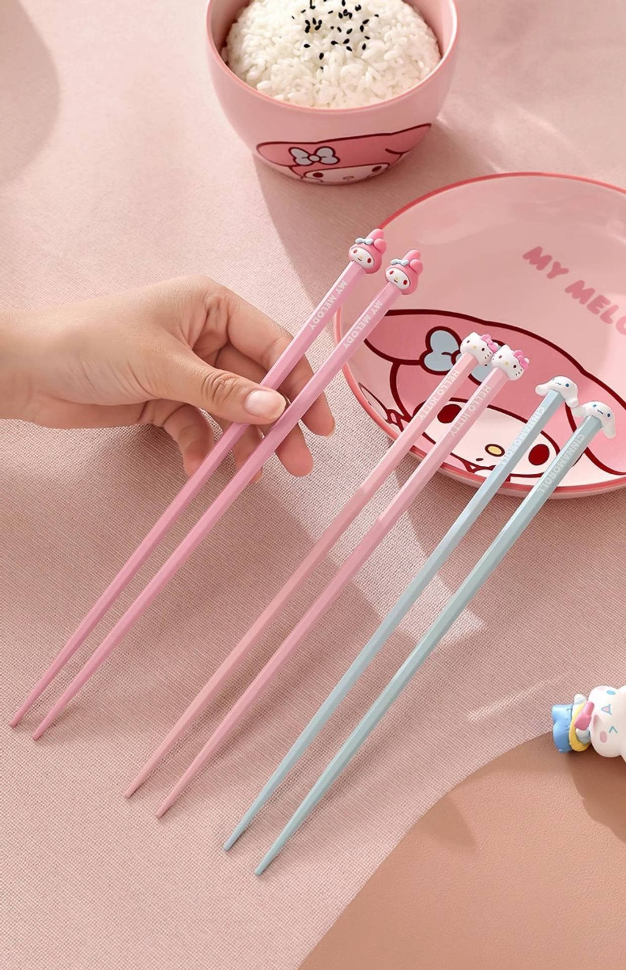Sanrio Character Chopsticks Set 🥢✨