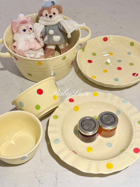 Polka Dot Ceramic Tableware Set