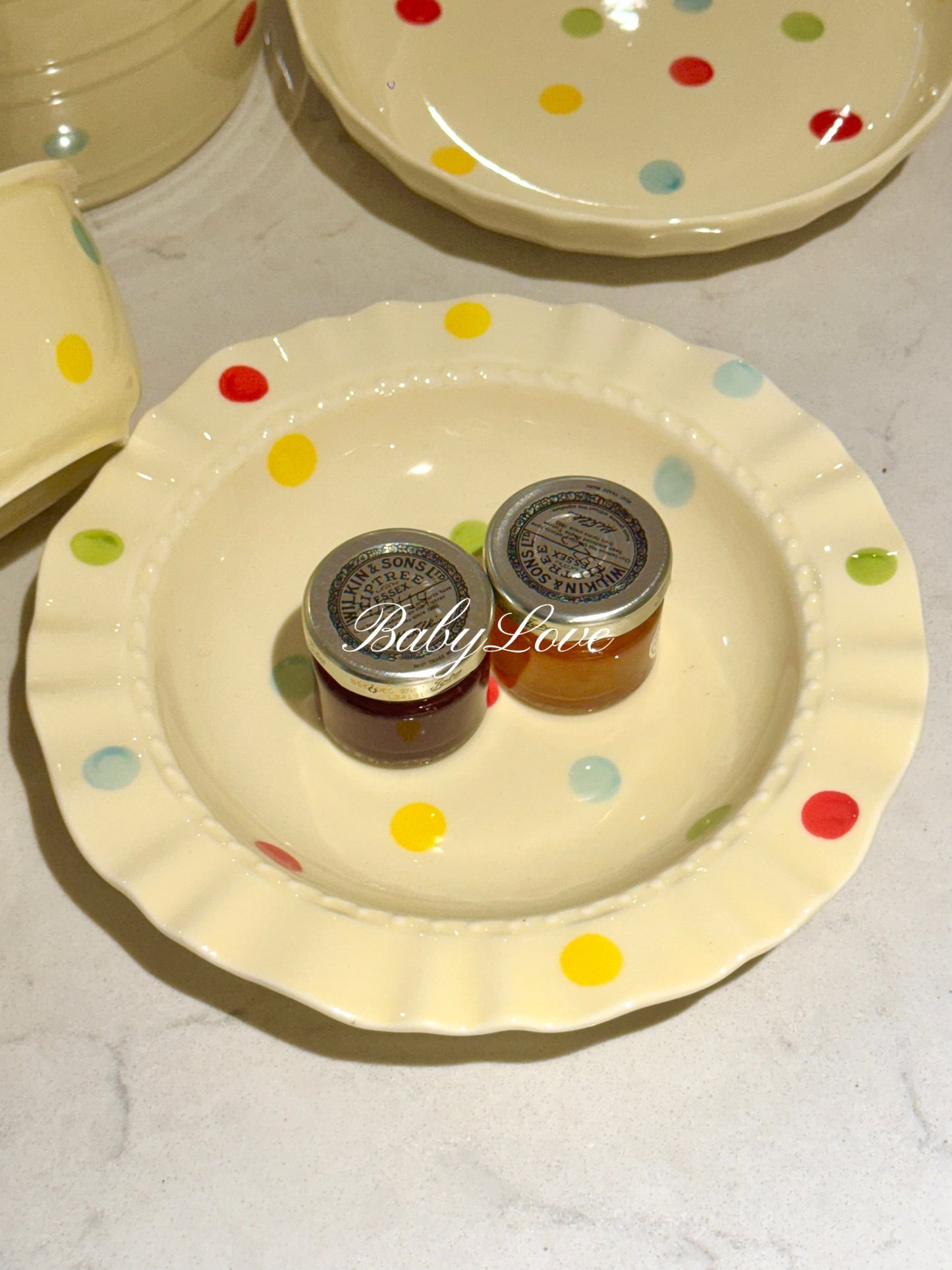 Polka Dot Ceramic Tableware Set