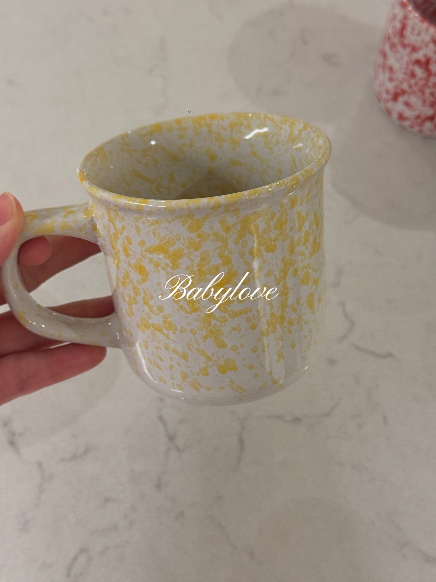 Korean Style Splatter Ceramic Mug – Colorful Minimalist Design ☕✨