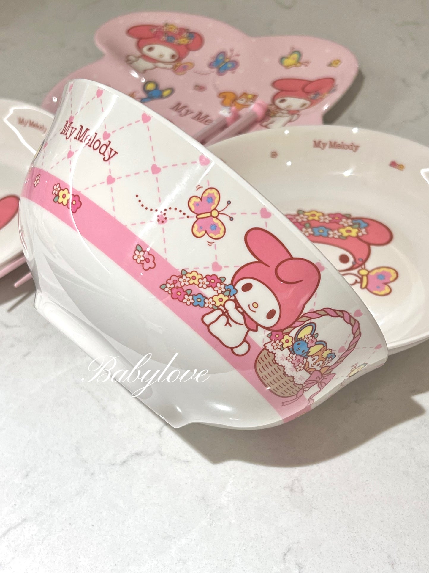 My Melody Ceramic Tableware Set