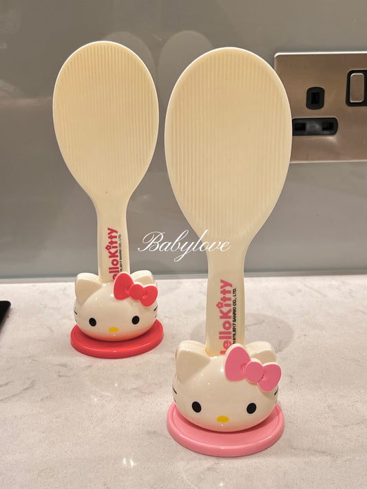 ✨ Hello Kitty Rice Paddle with Stand – Cute & Practical Kitchen Essential ✨