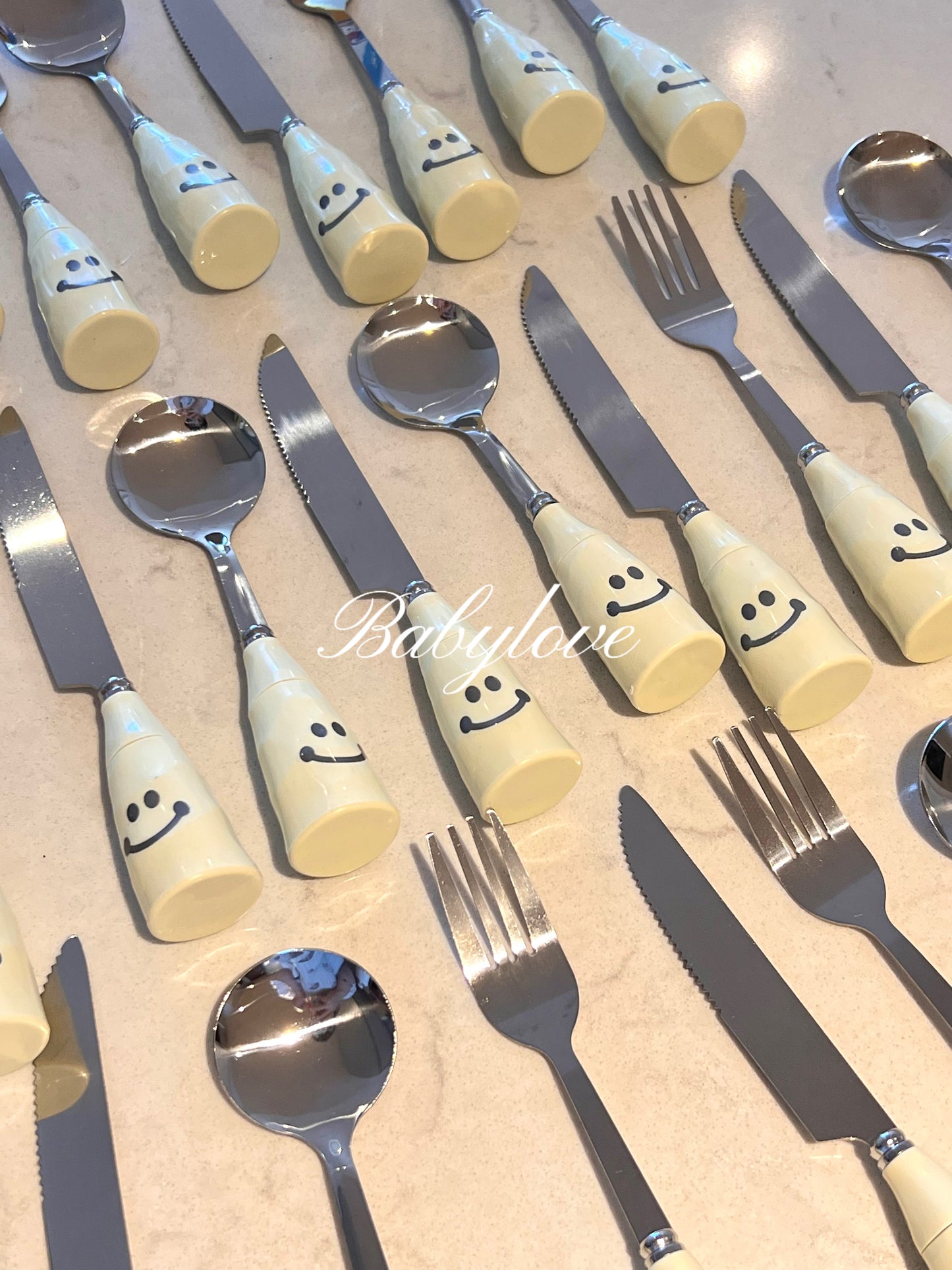 Smiley Face Cutlery Set 🍴😊