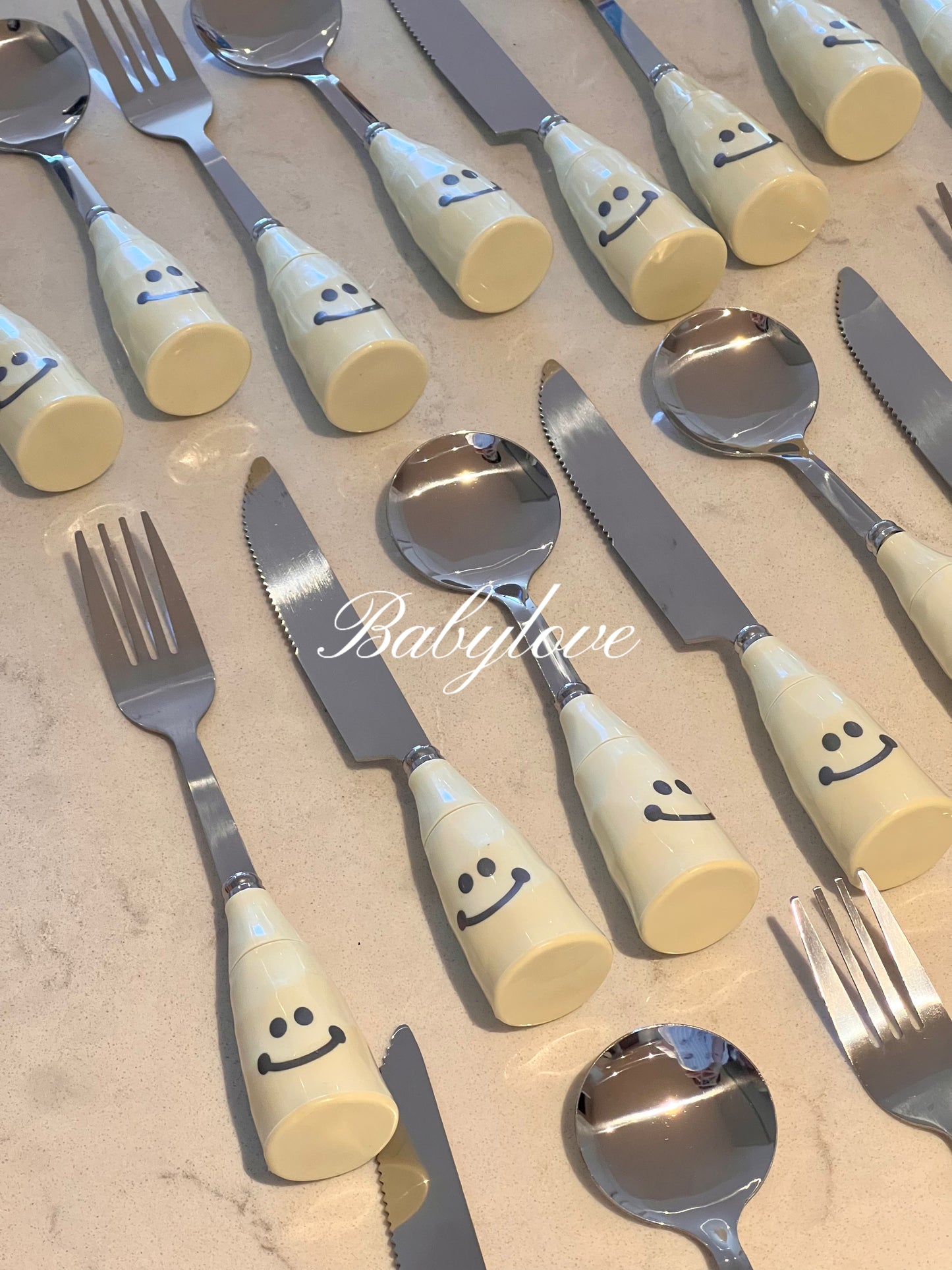 Smiley Face Cutlery Set 🍴😊