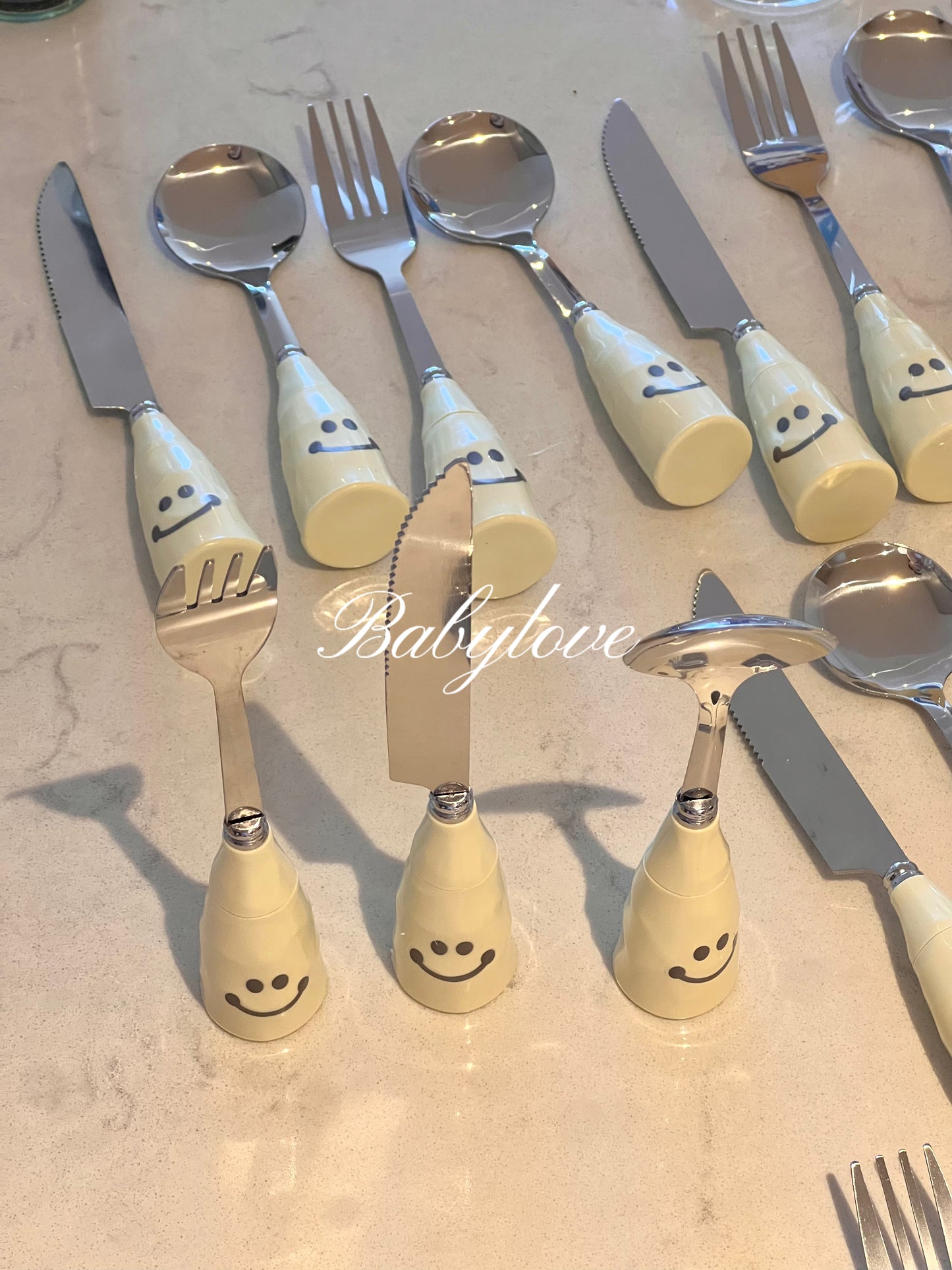 Smiley Face Cutlery Set 🍴😊