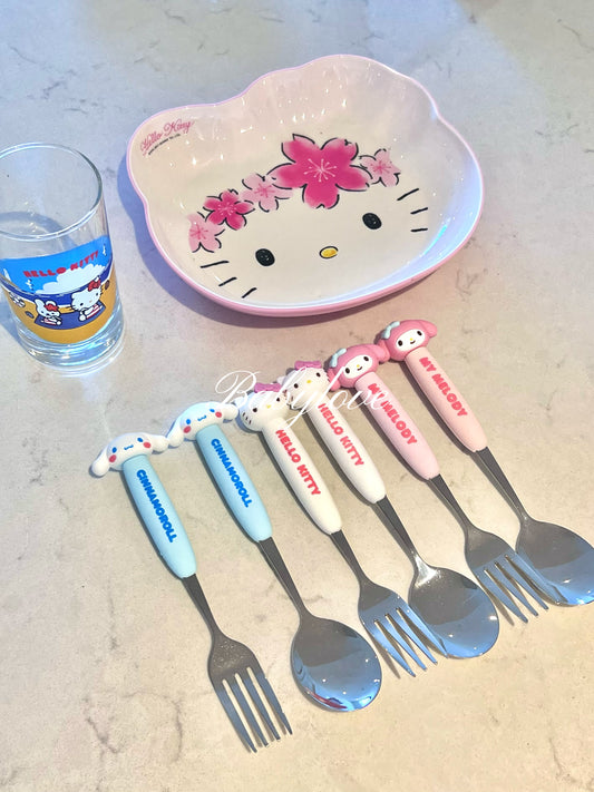 Sanrio Character Fork & Spoon Set 🍴✨