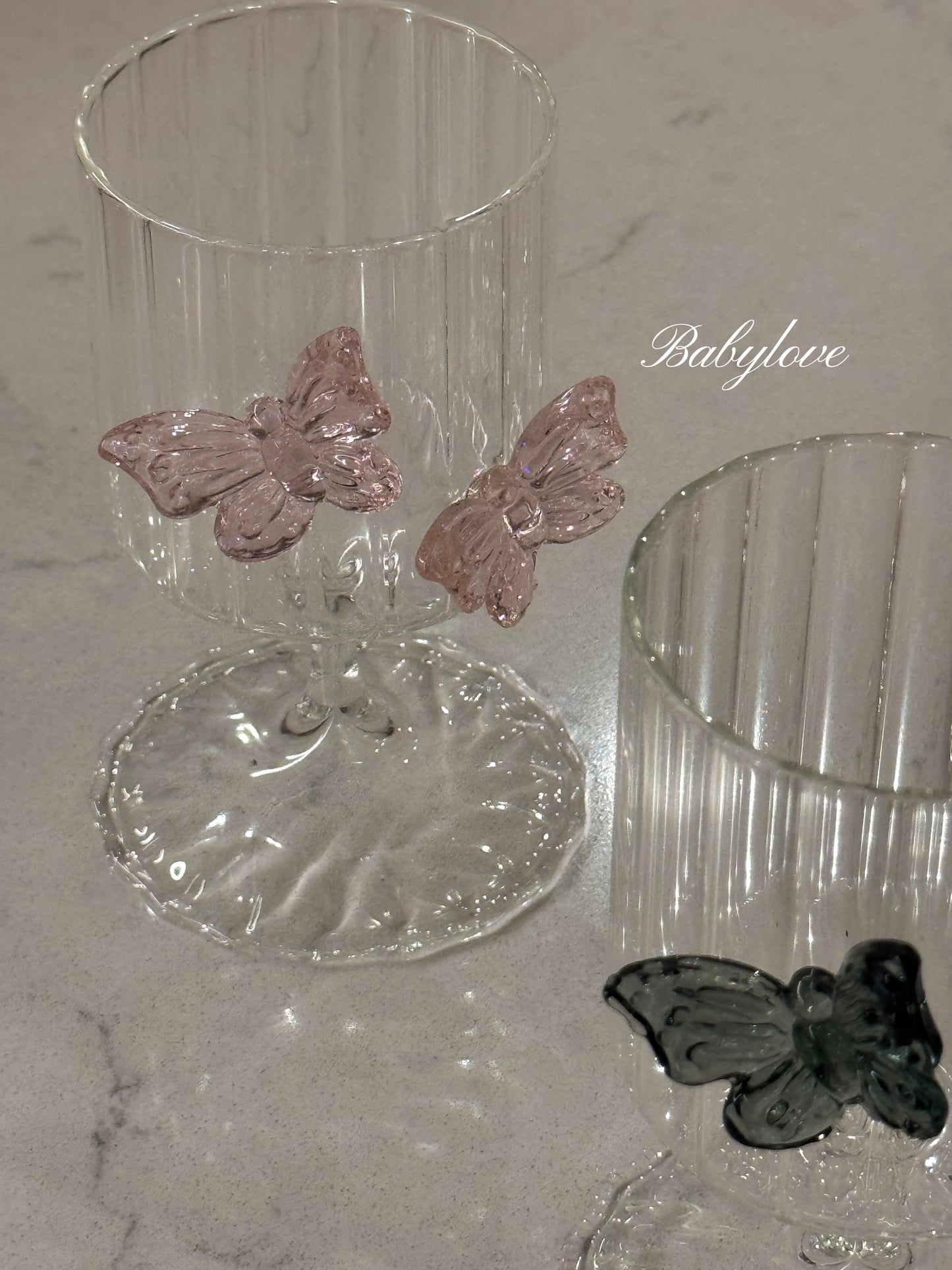 Elegant Butterfly Crystal Wine Glass – Romantic Goblet for Special Occasions