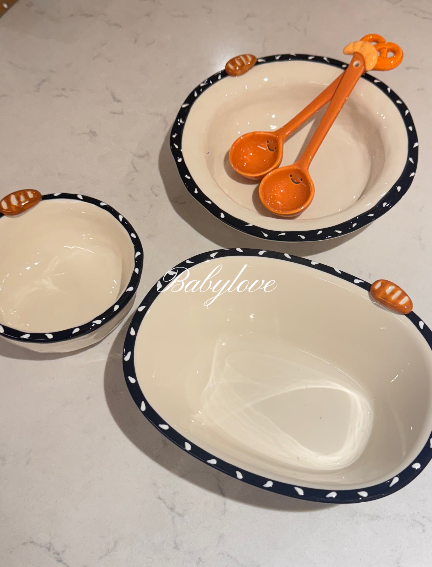 Charming Bread-Themed Ceramic Dinnerware Set🥖