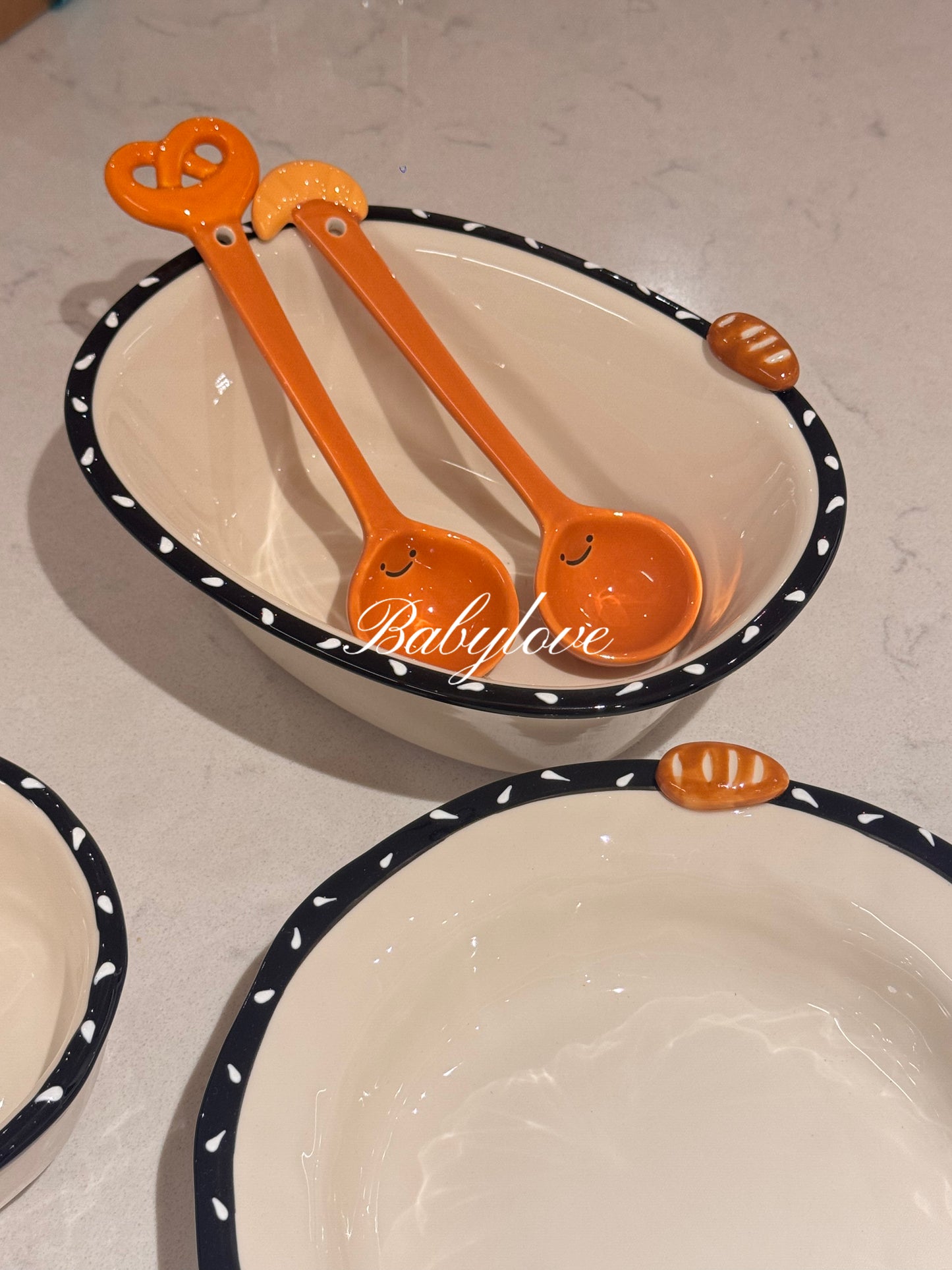 Charming Bread-Themed Ceramic Dinnerware Set🥖