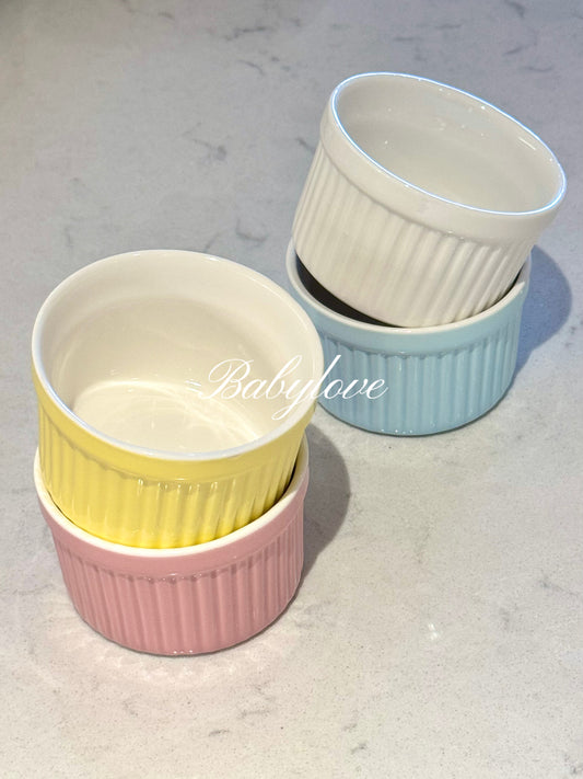 Macaron Color Ceramic Ramekin – Perfect for Baking Cupcakes and Desserts 🧁✨