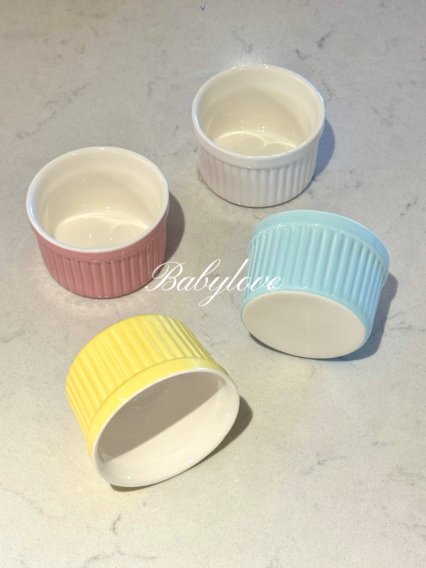 Macaron Color Ceramic Ramekin – Perfect for Baking Cupcakes and Desserts 🧁✨