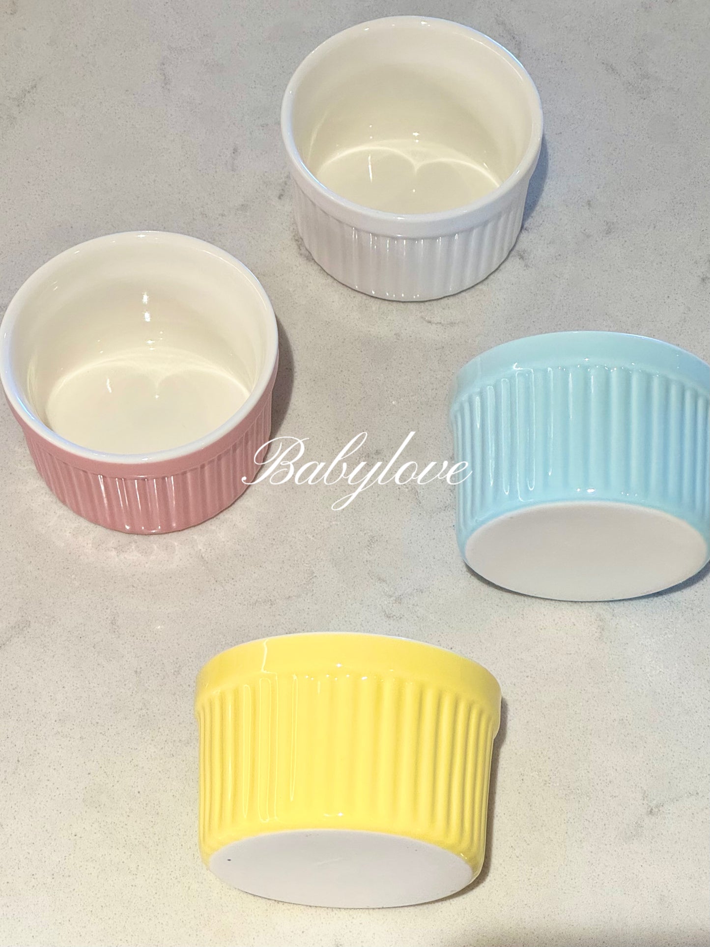Macaron Color Ceramic Ramekin – Perfect for Baking Cupcakes and Desserts 🧁✨