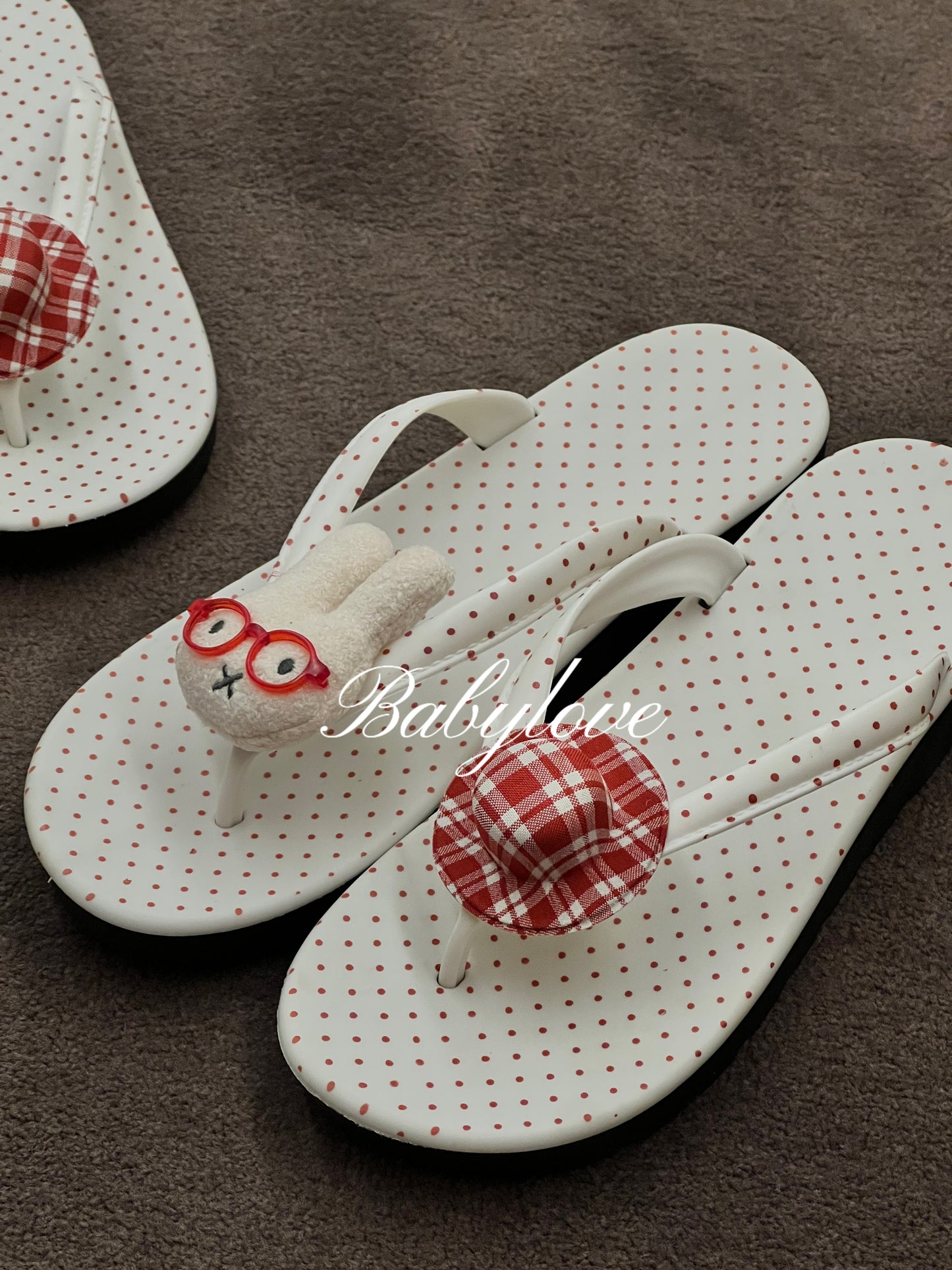 Cute Miffy Bunny Flip-Flops – Kawaii Summer Sandals for Women
