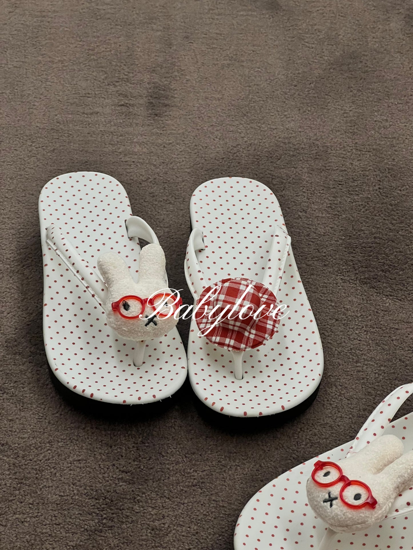 Cute Miffy Bunny Flip-Flops – Kawaii Summer Sandals for Women